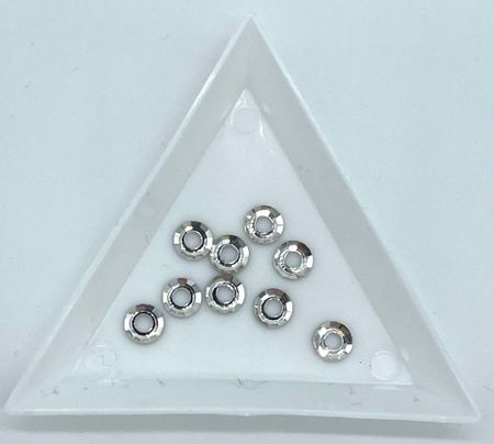 Ring. 6mm. crystal clear. 50st