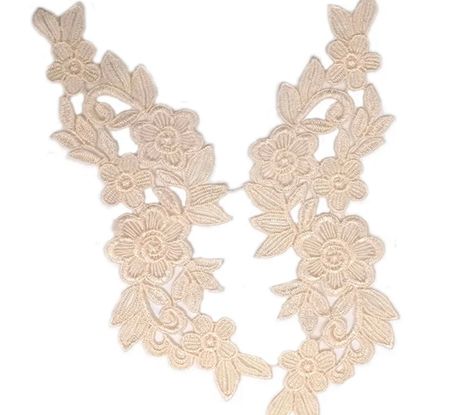 Spetsapplikation (2st) Beige