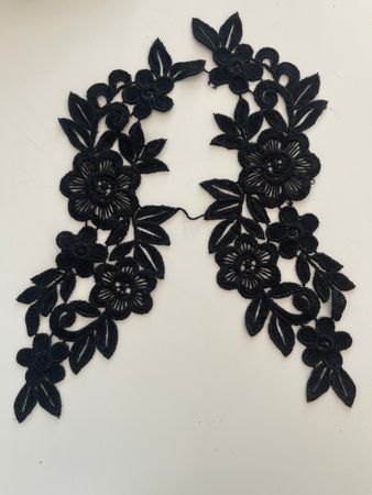 Spetsapplikation (2st) black