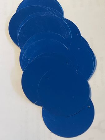 Runda paljetter 40mm Dark blue 20st