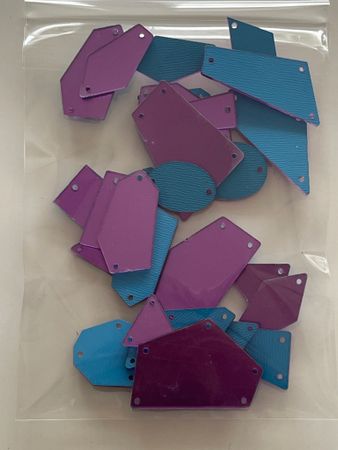 Akrylspeglar set purple