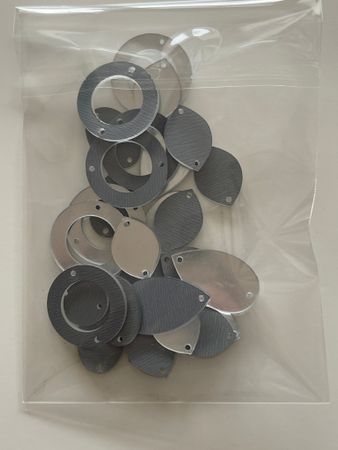 Akrylspeglar silver. Runda former