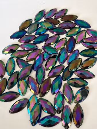 Akrylstenar Navette Jet ab 9x18 , 50st