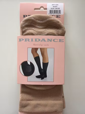 Pridance. Dansstumpa med halkskydd. Beige. 34/38