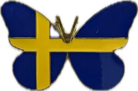 Sverige pin- Fjäril (1st)