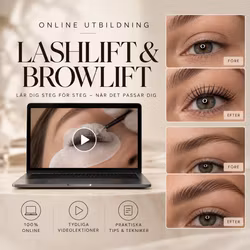 Online Utbildning KOMBO (lashlift & browlift)