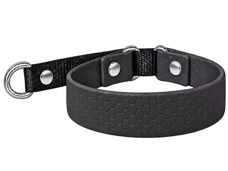 Hexa Halsband - Silver D-ringar & nitar