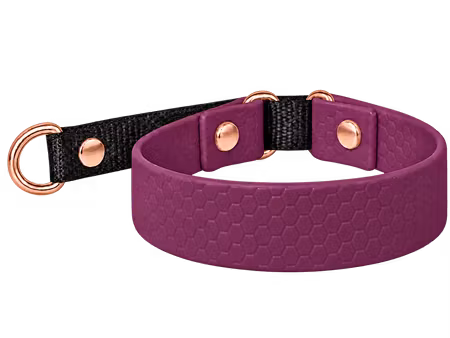 Hexa Halsband - Roseguld  D-ringar & nitar
