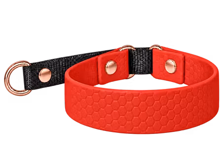 Hexa Halsband - Roseguld  D-ringar & nitar