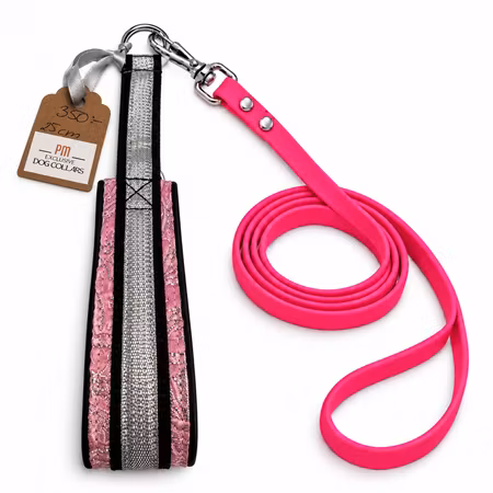 PM Exclusive Dogcollars Babyrosa - Silver
