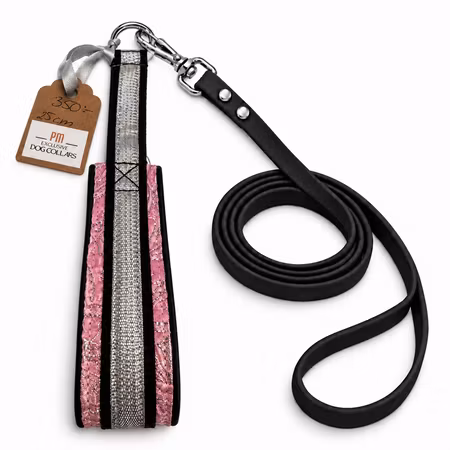 PM Exclusive Dogcollars Babyrosa - Silver