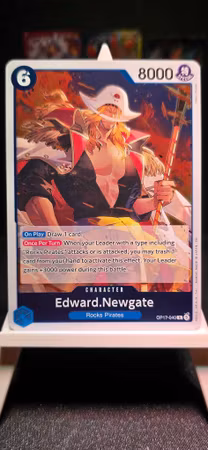 Edward.Newgate | OP17-040 | Blue Rare | Rocks Pirates
