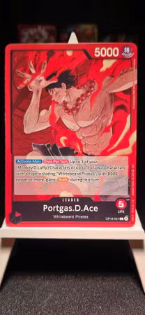 Portgas D Ace | OP16-001 | Red Leader | Whitebeard Pirates