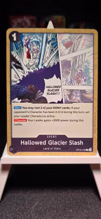 Hallowed Glacier Slash | OP16-100 | Black Event | Land of Wano