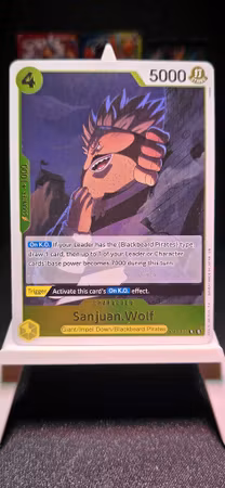 Sanjuan Wolf | OP16-106 | Yellow Rare | Blackbeard Pirates