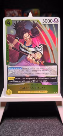 Catarina Devon | OP16-104 | Yellow Rare | Blackbeard Pirates
