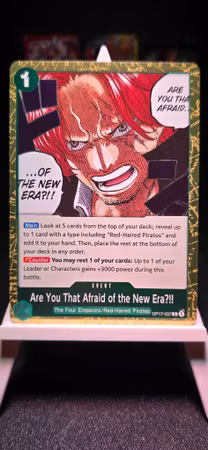 Are You That Afraid of the New Era?!! | OP17-037 | Green Rare Event | Red-Haired Pirates