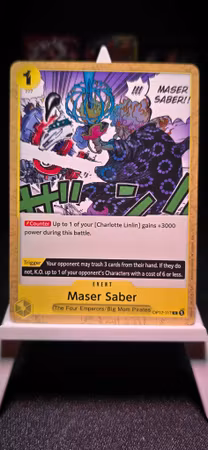 Maser Saber | OP17-117 | Yellow Event | Big Mom Pirates