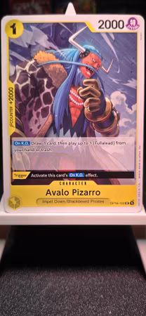Avalo Pizarro | OP16-102 Yellow UC/C | Blackbeard Pirates