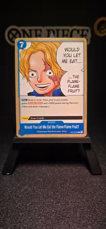 Would You Let Me Eat the Flame-Flame Fruit? | OP15-056 | Blue UC/C | Dressrosa/Revolutionary Army