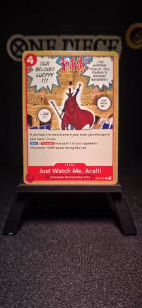 Just Watch Me, Ace!!! | OP15-021 | Red UC/C | Dressrosa/Revolutionary Army