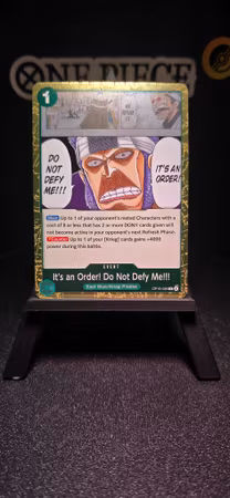 It's an order! Do Not Defy Me!!! | OP15-038 | Green Rare Event | East Blue/Krieg Pirates