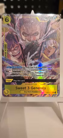 Sweet 3 Generals | OP17-114 | Yellow Alternate Art | Big Mom Pirates