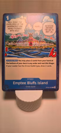 Emptee Bluffs Island | OP09-060 | Blue UC/C Stage | Cross Guild