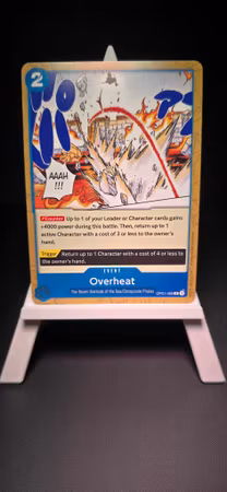 Overheat | OP01-086 (ST17) | Blue Rare | The Seven Warlords of the Sea/Donquixote Pirates