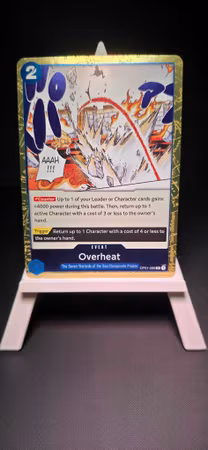 Overheat | OP01-086 | Blue Rare | The Seven Warlords of the Sea/Donquixote Pirates