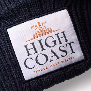 Stickad beanie, navy