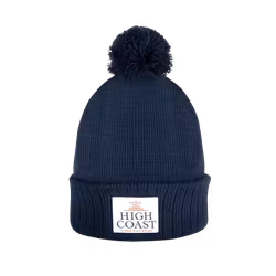 Stickad beanie, navy