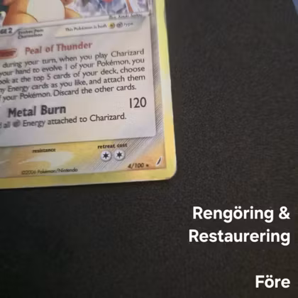 Rengöring & restuarering av TCG-kort (Paket)