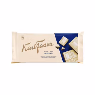 Karl Fazer Vit choklad & Mjölkchoklad 131 g