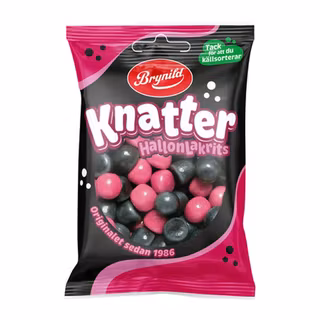 Brynild Knatter Hallon Lakrits 80g