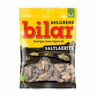 Ahlgrens Bilar Saltlakrits 100g