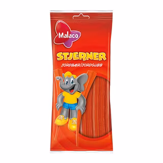 Malaco Stjärnor Jordgubb 92g