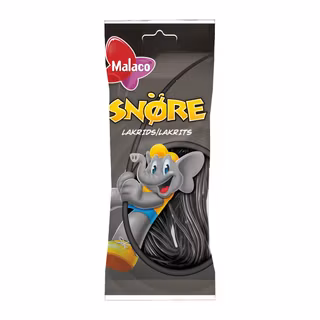 Malaco Snöre Lakrits 92g