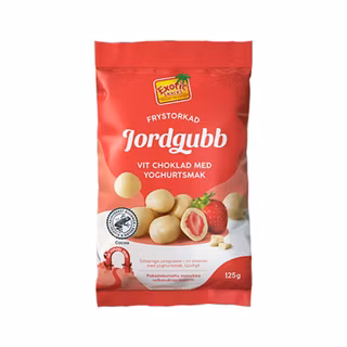 Jordgubb i Vitchoklad 125g