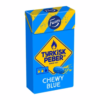 Turkisk Peppar Chewy Blue Tablettask 38g