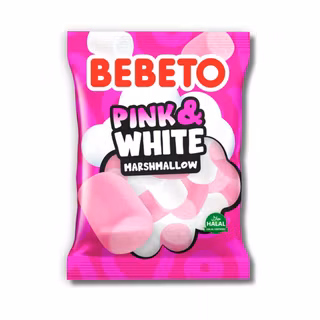 Bebeto Marshmallow Pink & White 60g