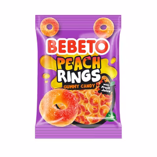 Bebeto Peach Rings 80g