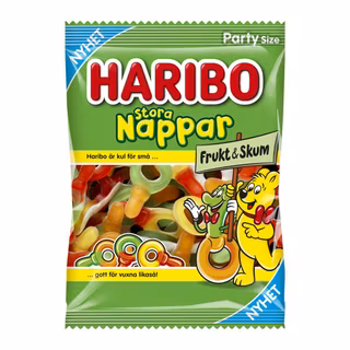 Nappar Frukt & Skum 750g