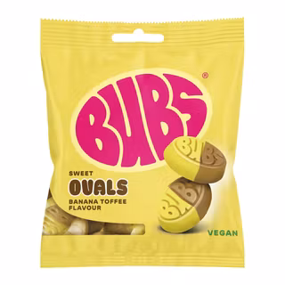 BUBS Banana Toffee Ovals 155g