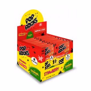 Pop Rocks Twinpack Jordgubb/Banan 6g