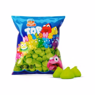Top Candy Mallows Grön 1kg