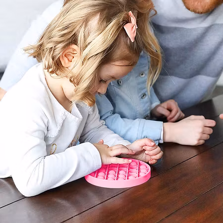 2-pack Pop It Fidget Toy Rund CE Godkänd
