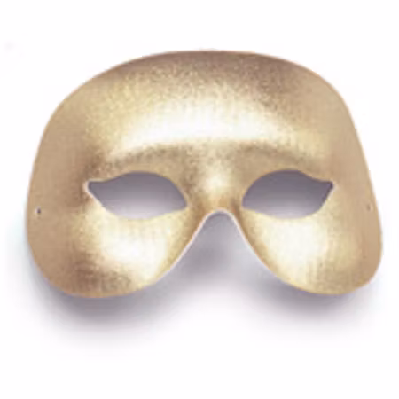 Halvtäckande guldmask