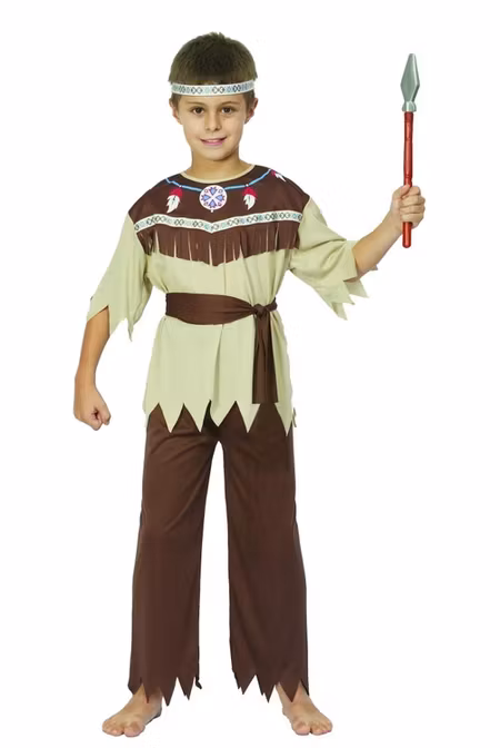 Indian Flicka och Pojke Barn Maskeraddräkt