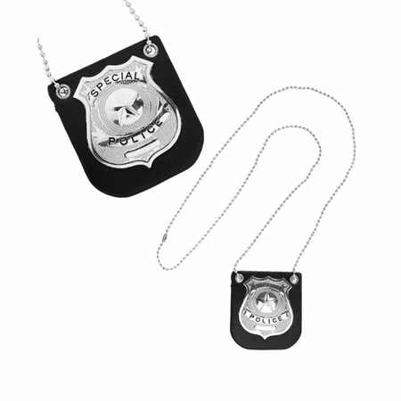 Polisbricka halsband